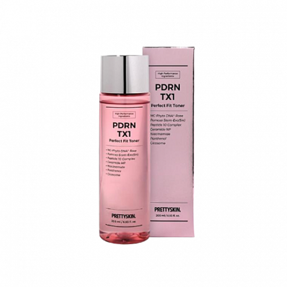 Pretty Skin PDRN TX1 Perfect Fit Toner, 205ml - Увлажняющий тонер