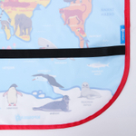 4700912 Незапинайка на автомобильное кресло "Карта Мира"