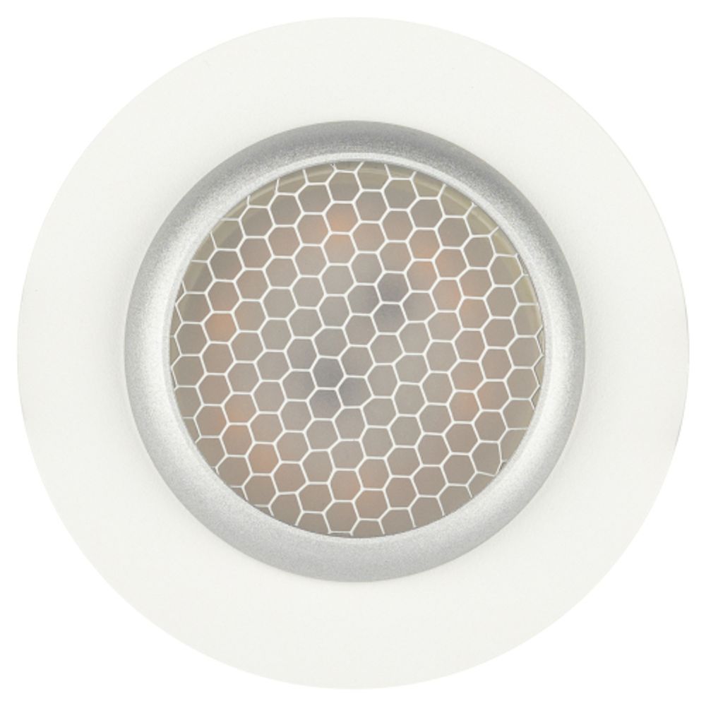 Встраиваемый светильник алюминиевый ЭРА KL109 WH/SL MR16 GU5.3 белый/серебро матовый