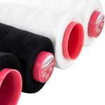 Нитки швейные 40/2 5000 ярд. (4572 м), Набор 2 белых/2 черных, DEVELIA (Девелиа), 665429