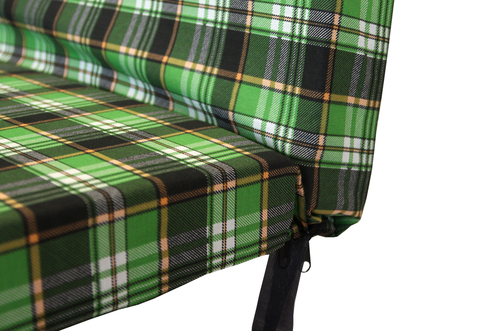 Мягкий элемент 1700х560х70 поликоттон М101-МТ010 арт.Люкс,Люкс2,Комфорт,Триумф,Орбита,Ямайка,Майами (цвет ткани . рис.зеленая клетка "Garden story"