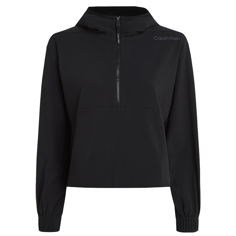 Женская теннисная куртка Calvin Klein PW 1/4 Zip Anorak - Black