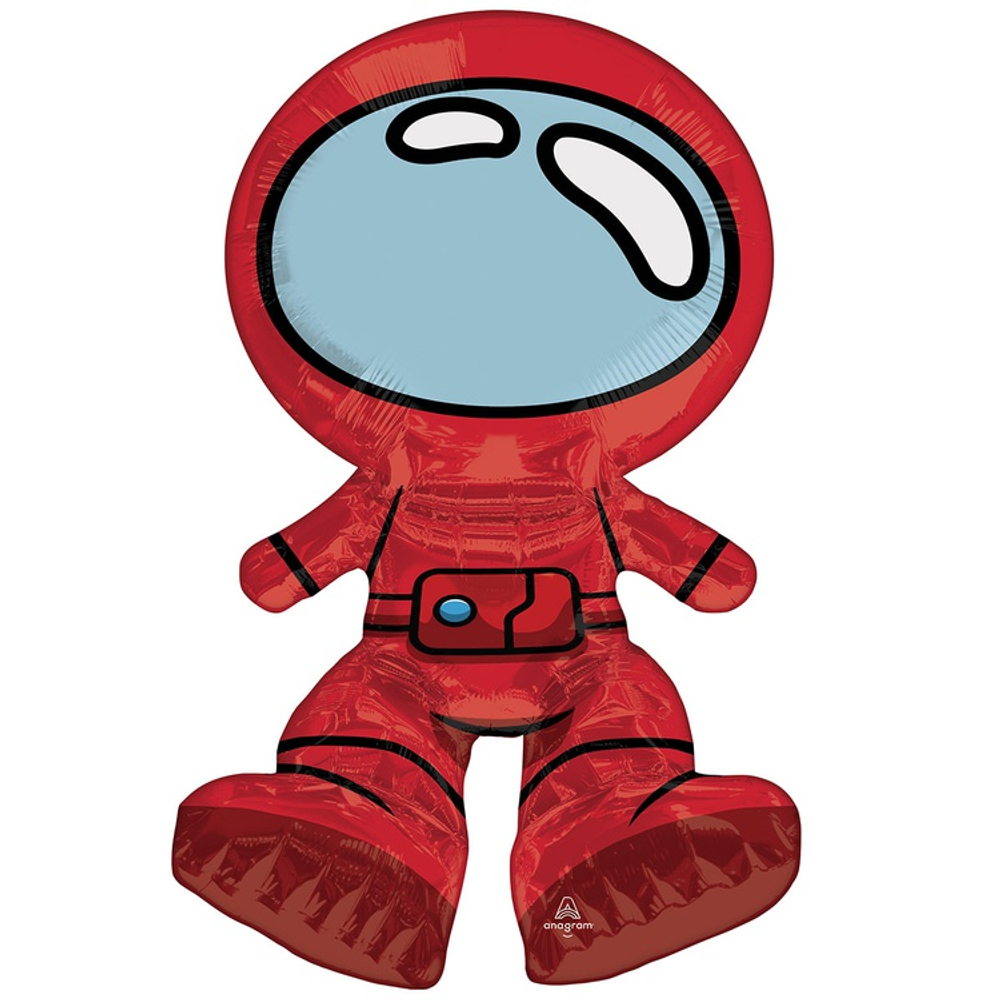 Шар Фольгированный Космонавтик среди нас (Красный)