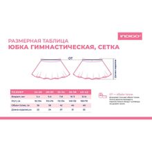 Юбочка гимнастическая сетка Indigo SM-081-28-30, размер 28-30, черный