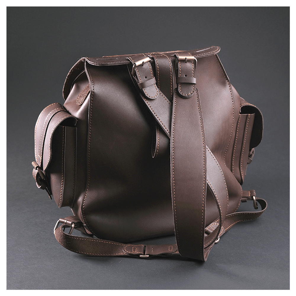 Кожаный рюкзак «Таежный следопыт»