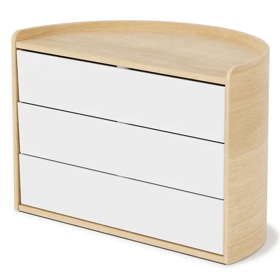 Шкатулка для украшений Moona белая-дерево