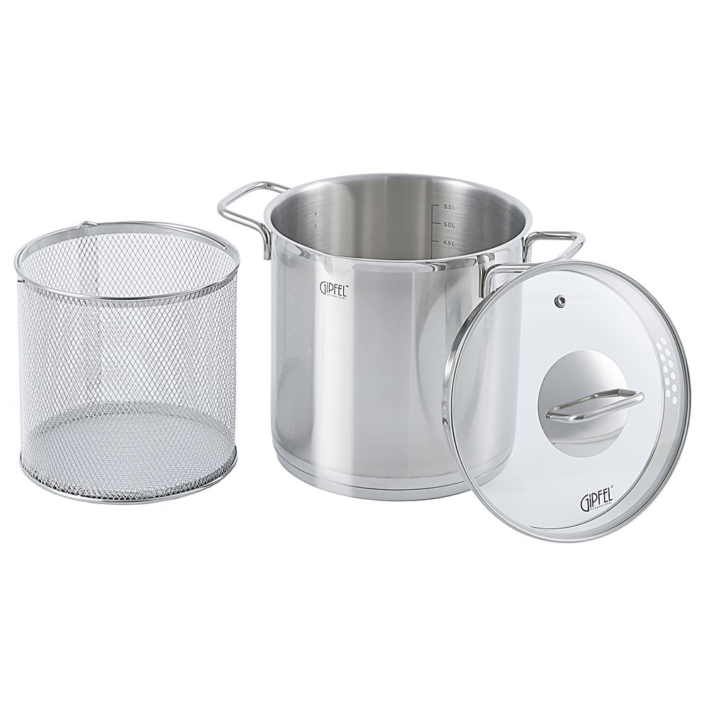 Кастрюля из нержавеющей стали Gipfel Itum 52817 20 см/5,5 л