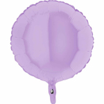 Шар фольгированный Круг 45 см (Сиреневый)