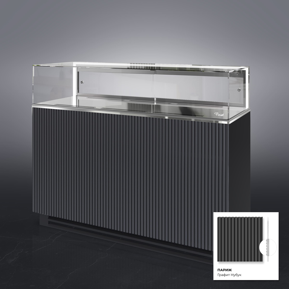 Кондитерская напольная холодильная витрина Finist GLASSIER 58 LUX