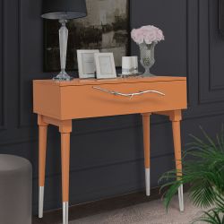 Консоль Арт Колор matte Стайл Сильвер Томленый оранжевый матовый