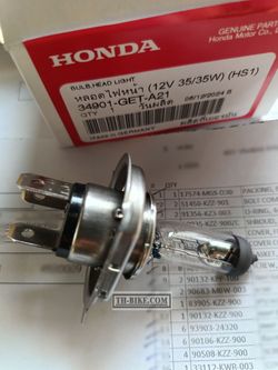 34901-GET-A21. BULB, HEADLIGHT (HS1) (12V 35/35W) (KOITO). HONDA