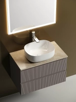 Тумба с раковиной Sancos SNOB T 80 со столешницей, Doha Soft