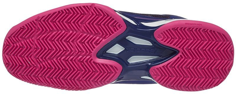 Женские Кроссовки теннисные Babolat Jet Mach и Clay Women - estate blue/fandango pink