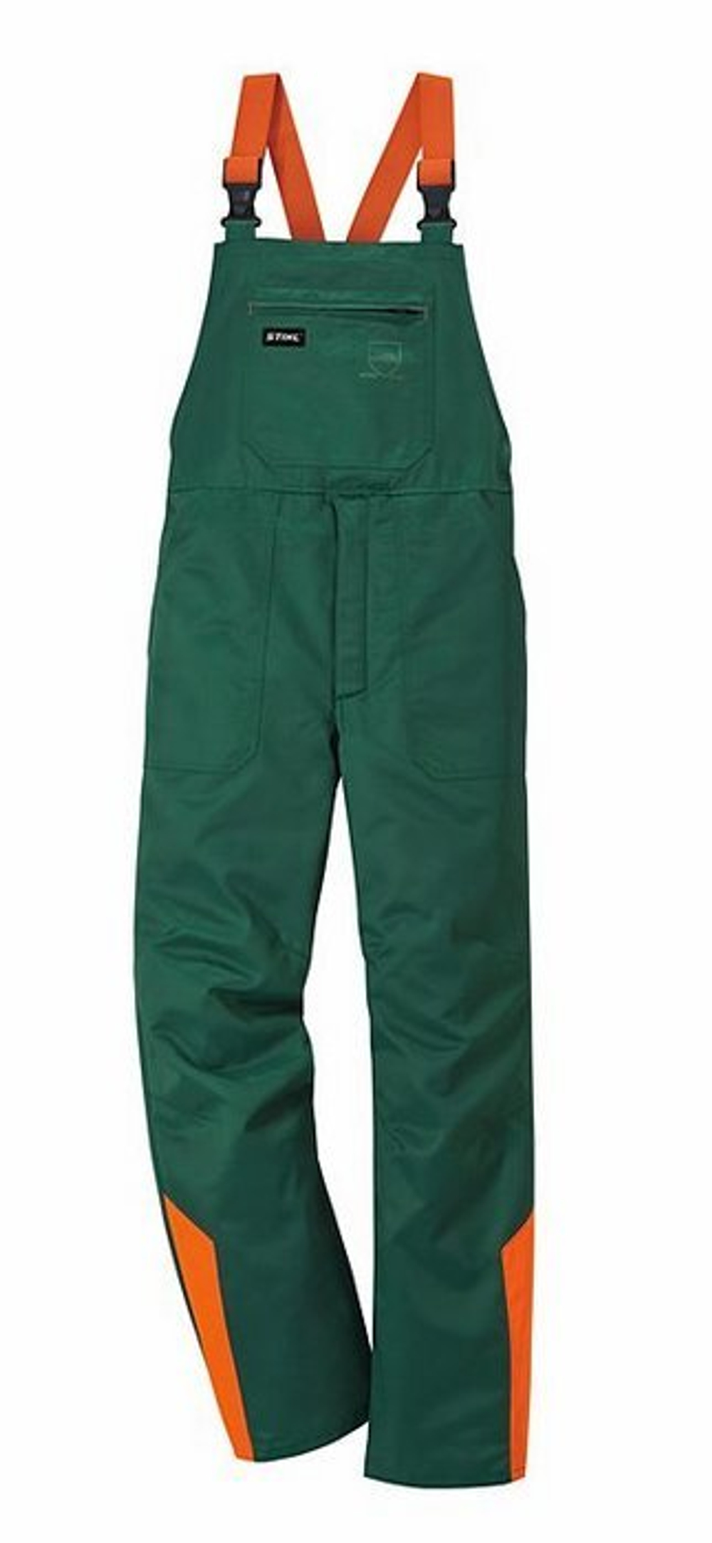 Полукомбинезон с защитой STIHL зеленый - оранж р.48