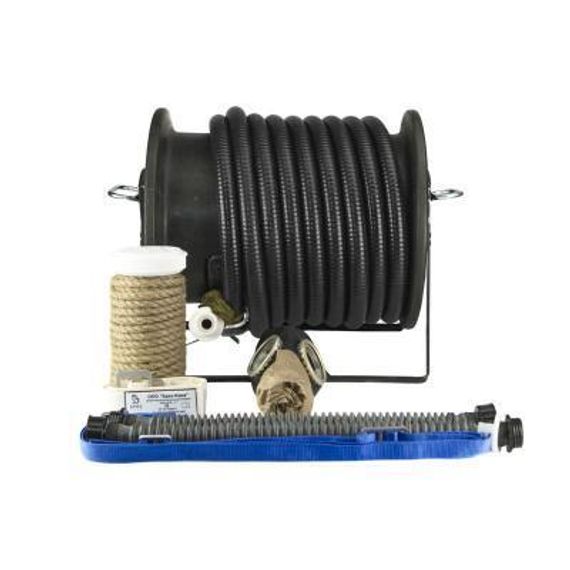 Шланговый дыхательный аппарат Бриз-0303(ПШ-10Б) шланг АМС резинотканевый Барабан(металлический)