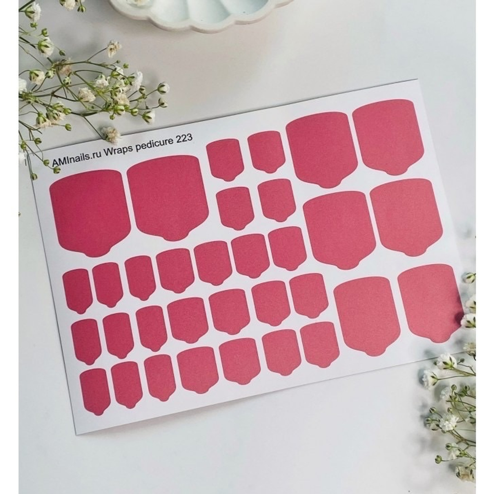 Aminails Wraps pedicure 223