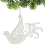 Подвеска «Птица счастья» 11*14 см, Белый