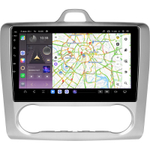 Магнитола для Ford Focus 2 2004-2011 (климат) - Kuberg QLed, Android 13, TS20, CarPlay, SIM-слот