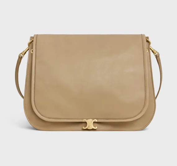 Сумка CELINE SOFT TRIOMPHE BESACE IN SUPPLE SHINY LAMBSKIN
