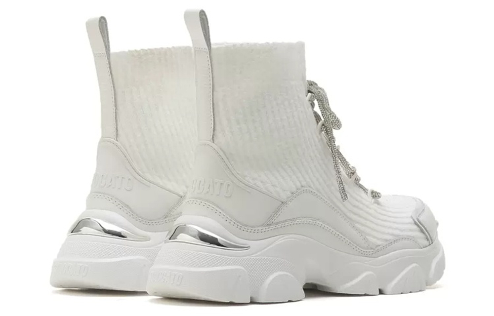 Staccato Stretch & Sock Boots Women"s White/Black