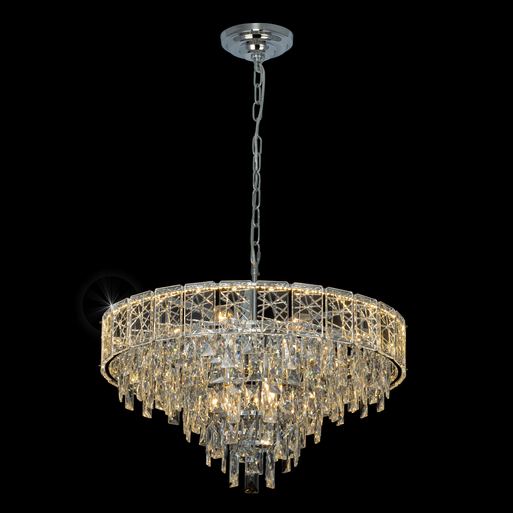 Citilux SAGRADA CL317261 Люстра хрустальная подвесная Хром