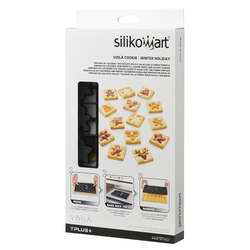 Форма для приготовления печенья Silikomart Winter Holiday 24х15х2см