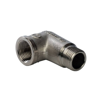 Переход с внутренней резьбы на наружную угловой STOUT SFT 0012 - 3/8" (латунь никелированная)