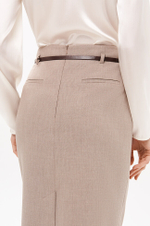 4897 Юбка женская (пепельно-бежевый)