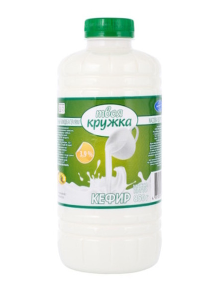 Кефир "Твоя кружка" 3,9% 850 мл. Молочный мир