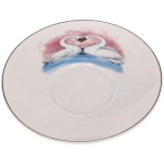 Кофейная пара (зеркальная кружка 90мл+блюдце) анаморфный дизайн «Лебеди»