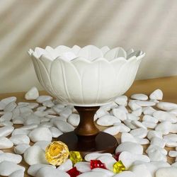 Lenardi 235-055 Конфетница 17см на ножке TROPICAL в под.уп.(х12)Фарфор