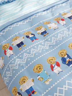 Постельное белье Сказка "Мишки/Лагуна" 2-спальный Наволочка 50х70 см 2 шт Простынь 240х215 см Пододеяльник 175х215 см, перкаль