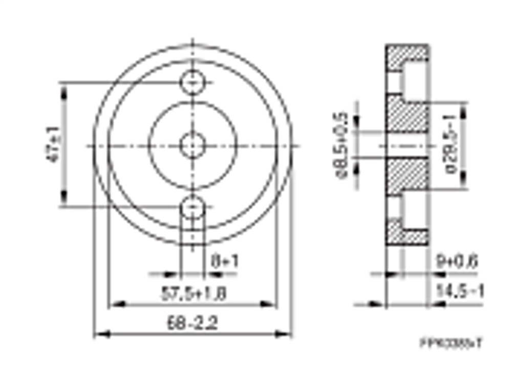 PS 68 x 14.5 N22 Сердечник B65928A0000X022
