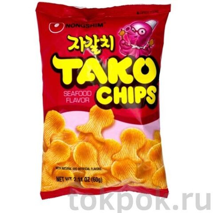 Чипсы Тако с морепродуктами Nongshim, 60 гр