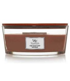 Потертая замша, ароматическая свеча эллипс, WoodWick