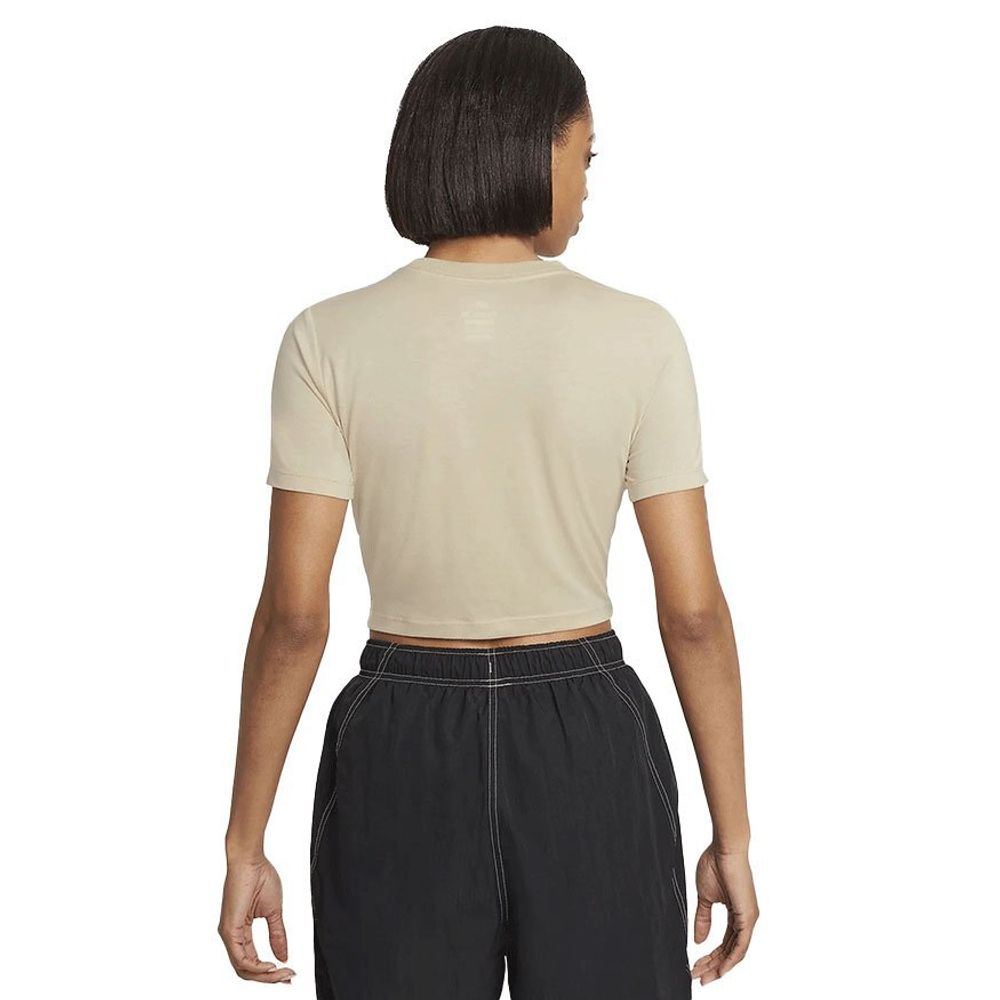 Баскетбольная женская футболка Nike Sportswear Swoosh T-shirt Beige