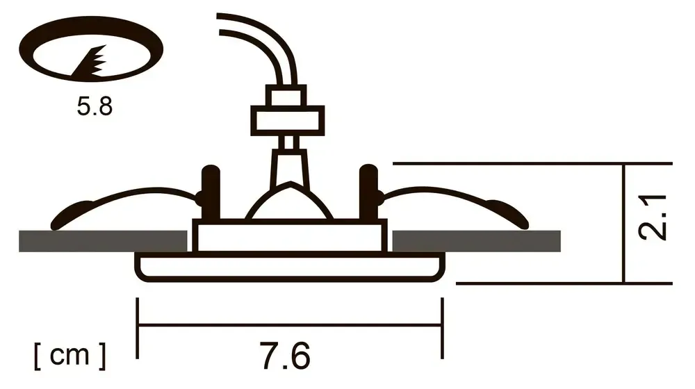 Точечный встраиваемый светильник Arte Lamp PRAKTISCH