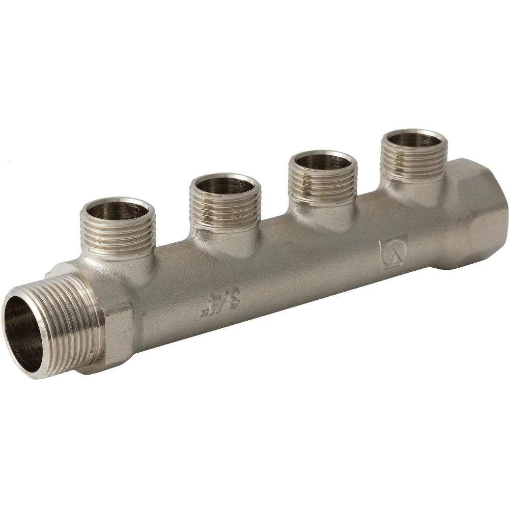 Коллектор 4 выхода 3/4х1/2 наружная резьба Valtec
