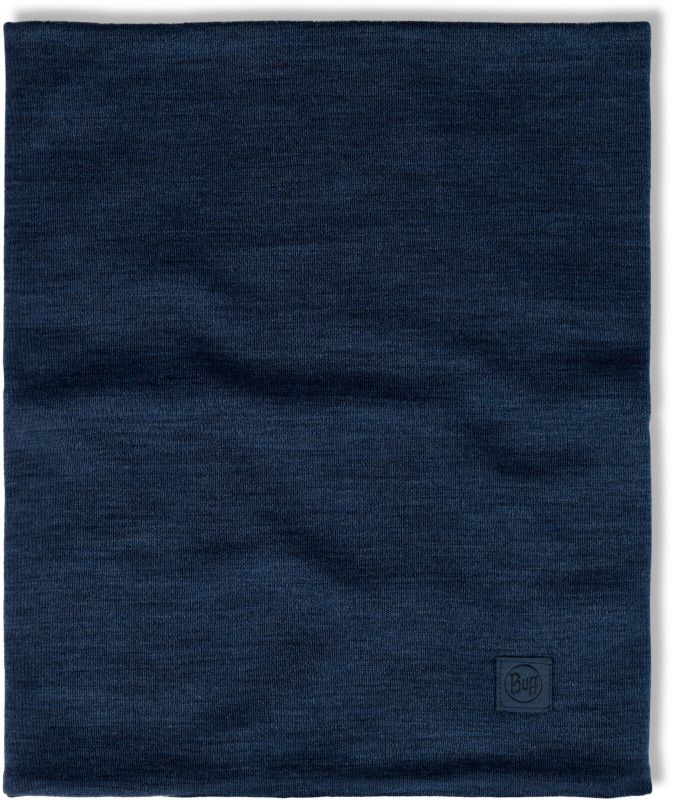 Теплый шерстяной шарф-труба Buff Merino Heavyweight Solid Night Blue Фото 5