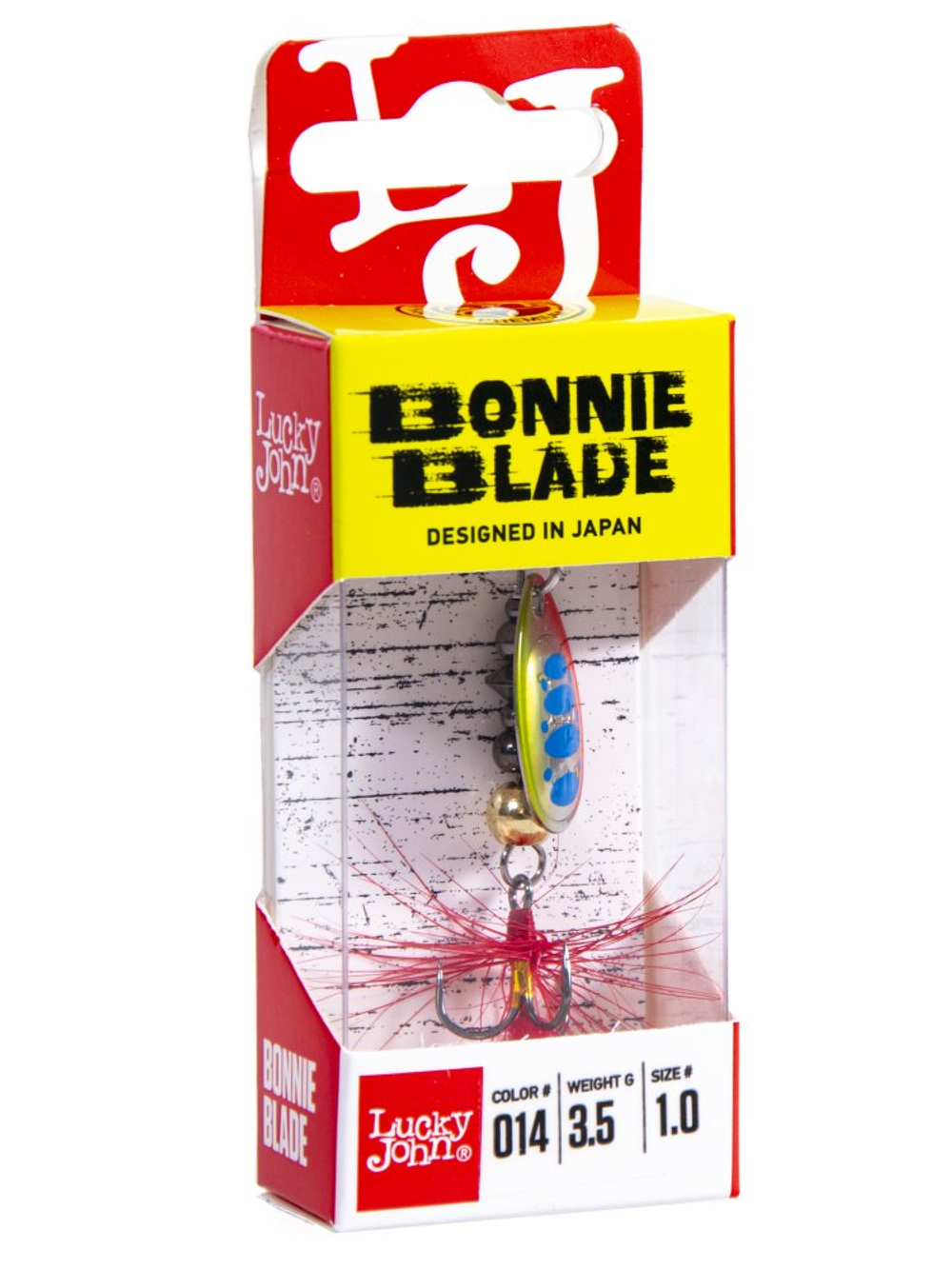 Блесна вращающаяся LUCKY JOHN Bonnie Blade №1 / 3.5 г / цвет 014