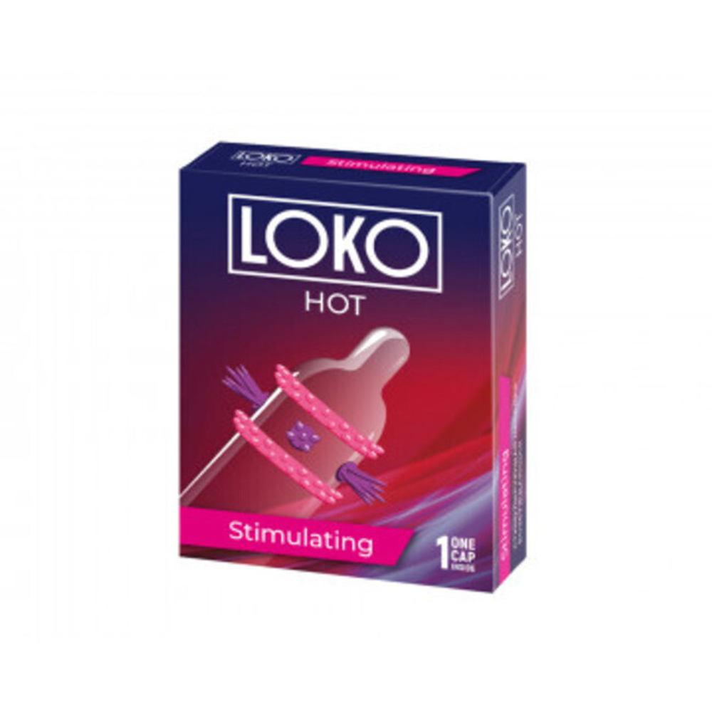 Стимулирующая насадка LOKO HOT (Цвет: прозрачный)