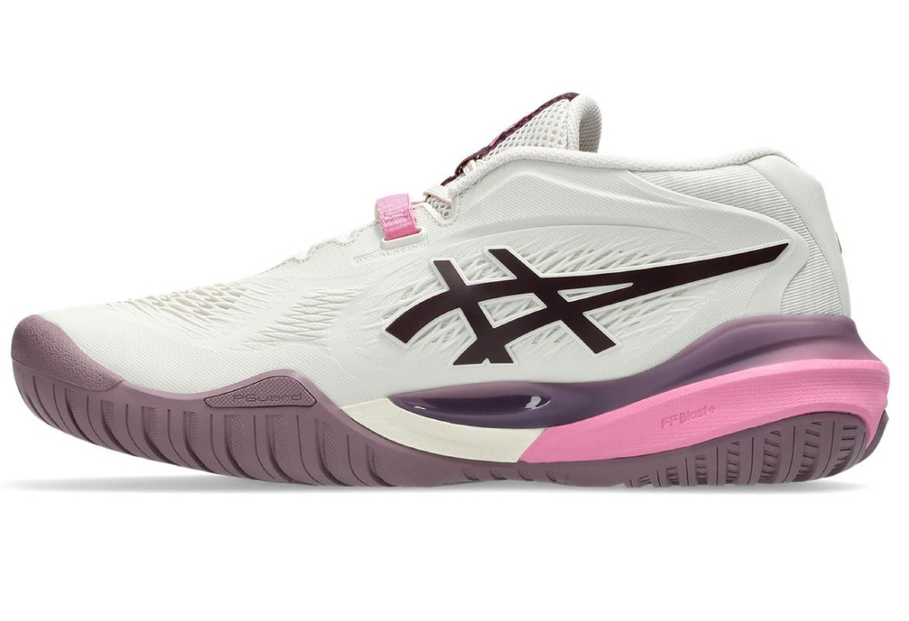 Женские теннисные кроссовки Asics Gel-Resolution X - sofr oat/dark aubergine