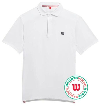 Мужское теннисное поло Wilson League - белый