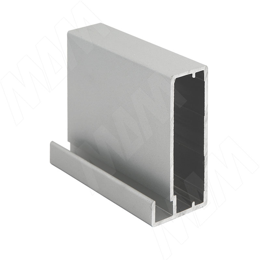 Профиль рамочный широкий, 45х20х8, серебро, L-3000