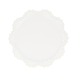 Тарелки большие "Белое кружево" 8 шт. (26,4 см)