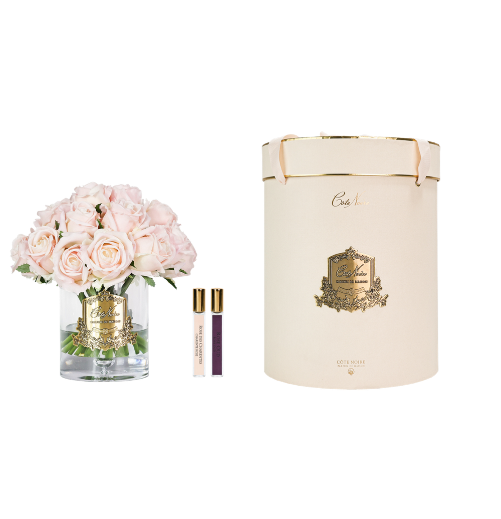 Букет ароматический Grand Rose Champagne Pink Clear & Gold