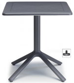 Стол пластиковый обеденный Scab Design Eco Fixed, антрацит