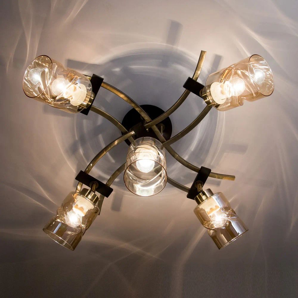 Citilux Мерида CL142154 Люстра с поворотными плафонами Бронза