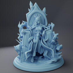 Elven Princess on Throne
