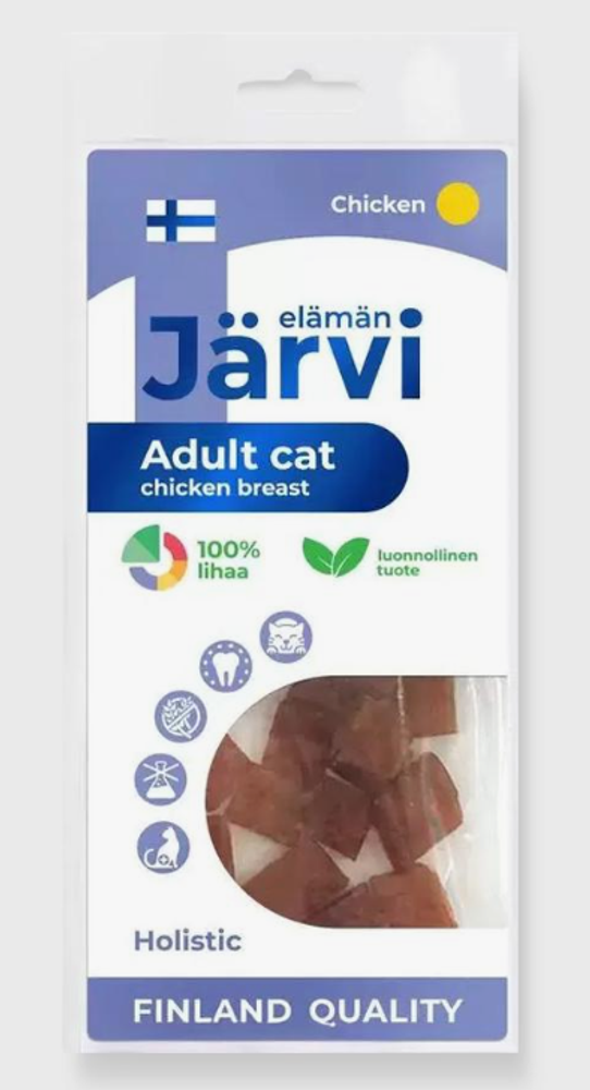 Jarvi вяленое лакомство куриная грудка для взрослых кошек всех пород, 20г.